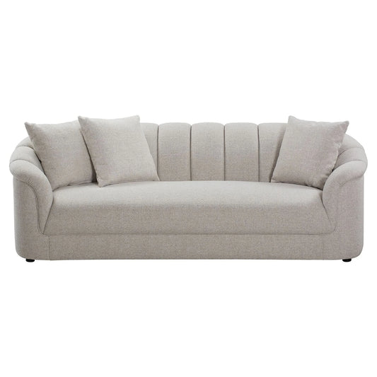 Andrella Fabric 3-Seater Sofa Beige