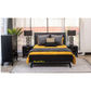 ELIJAH KING SIZE BED + TALLBOY + 2 X BEDSIDE TABLES IN BRUSHED BLACK ACACIA PACKAGE DEAL - MyChocolateWood