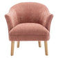 ELMORE CHENILLE FABRIC TUB CHAIR/OCCASIONAL CHAIR CORAL (Copy) - MyChocolateWood
