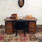 ARTURO SOLID FRUITWOOD/STEEL HOME OFFICE DESK WRITING DESK ART DECO STYLE - MyChocolateWood