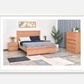 Jonfu Messmate Timber King Bed Natural