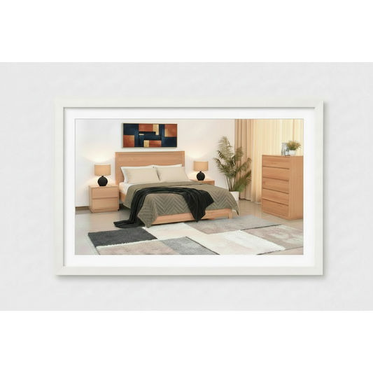 Jonfu Messmate Timber Queen Bed in Natural
