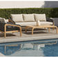 Carrera Acacia Wood & Rope 3-Seater Outdoor Sofa
