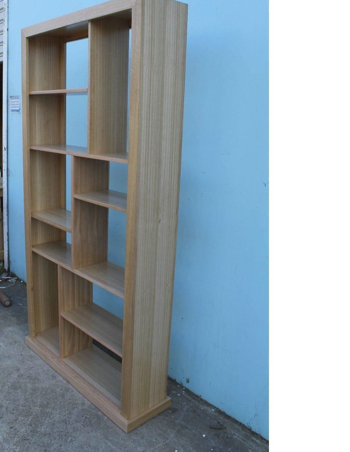 AUSTRALIAN CUSTOM-MADE RILEY TASSIE OAK HARDWOOD BOOKCASE/BOOKSHELF/ROOM DIVIDER/DISPALY UNIT - LOCALLY MADE - MyChocolateWood
