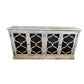 REINA GREYWASHED RECYCLED TIMBER/HERITAGE METAL 4-DOOR BUFFET/SIDEBOARD - MyChocolateWood