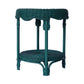WENGLOR FOREST GREEN RATTAN ARMCHAIR ACCENT CHAIR/ LOUNGE CHAIR - MyChocolateWood