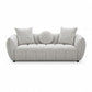 Greer Fabric 3-Seater Sofa Cloud