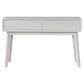 Halifax Solid Acacia 2-Drawer Console Table / Hall Table in Brushed White