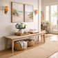 HAMPTON GREYWASHED OAK DINING BENCH 113CM - MyChocolateWood