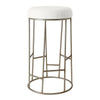 JACE GOLD STEEL BAR STOOL - NATURAL LINEN - MyChocolateWood
