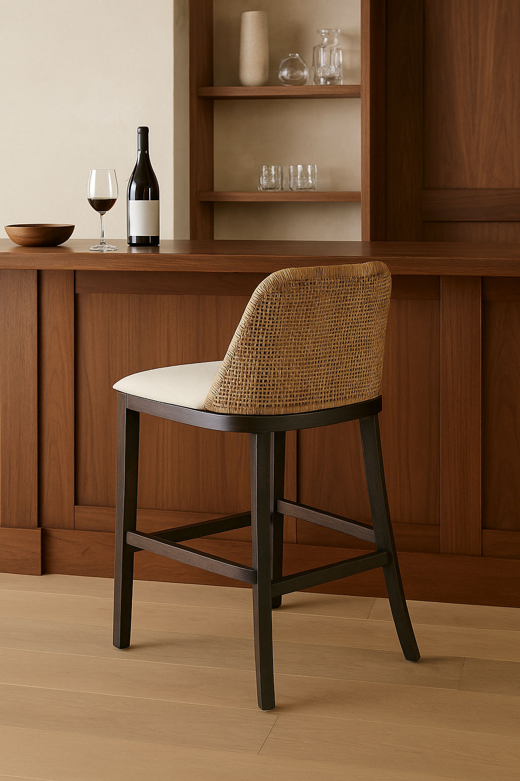 Lancaster Hamptons Rattan Counter Stool
