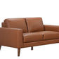 THORNA 2-SEATER REAL LEATHER SOFA COGNAC