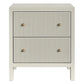 JAYLA LARGE GREY 2-DRAWER BEDSIDE TABLE - MyChocolateWood