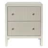 JAYLA LARGE GREY 2-DRAWER BEDSIDE TABLE - MyChocolateWood