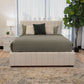 ZADIA GAS LIFT STORAGE QUEEN SIZE BED BEIGE - MyChocolateWood