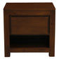 TANAKA SOLID MAHOGANY TIMBER BEDSIDE TABLE WITH 1 DRAWER IN MAHOGANY COLOUR - MyChocolateWood