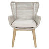 Athena Eucalyptus Timber & Rope Outdoor Dining Chair