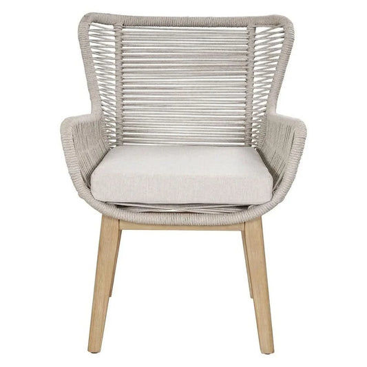 Athena Eucalyptus Timber & Rope Outdoor Dining Chair