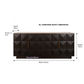 HAMPSHIRE WHITE MARBLE/SMOKED OAK 4-DOOR BUFFET/SIDEBOARD - MyChocolateWood