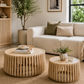 Merti Set of 2 Mango Wood Coffee Tables