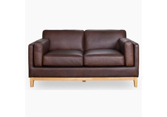 MARQUIS  2-SEATER OSLO LEATHER SOFA MINK - MyChocolateWood