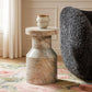 SAGE SOLID MARBLE SIDE TABLE/LAMP TABLE/ACCENT TABLE - MyChocolateWood