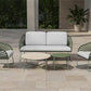 HAVERS 4 PIECE OUTDOOR SOFA SET/LOUNGE SET MOSS GREEN
