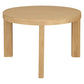 APOLLO SOLID MINDI WOOD ROUND DINING TABLE WALNUT - MyChocolateWood