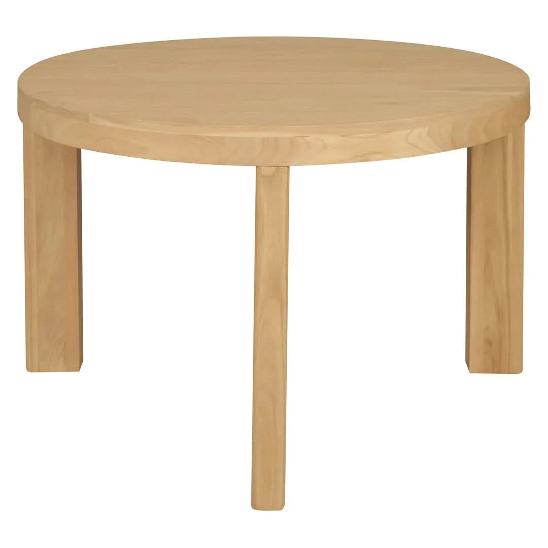 APOLLO SOLID MINDI WOOD ROUND DINING TABLE WALNUT - MyChocolateWood