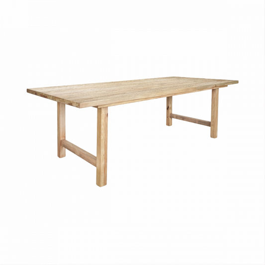JOELLE PINEWOOD SQUARE DINING TABLE DISTRESSED NATURAL 120CM