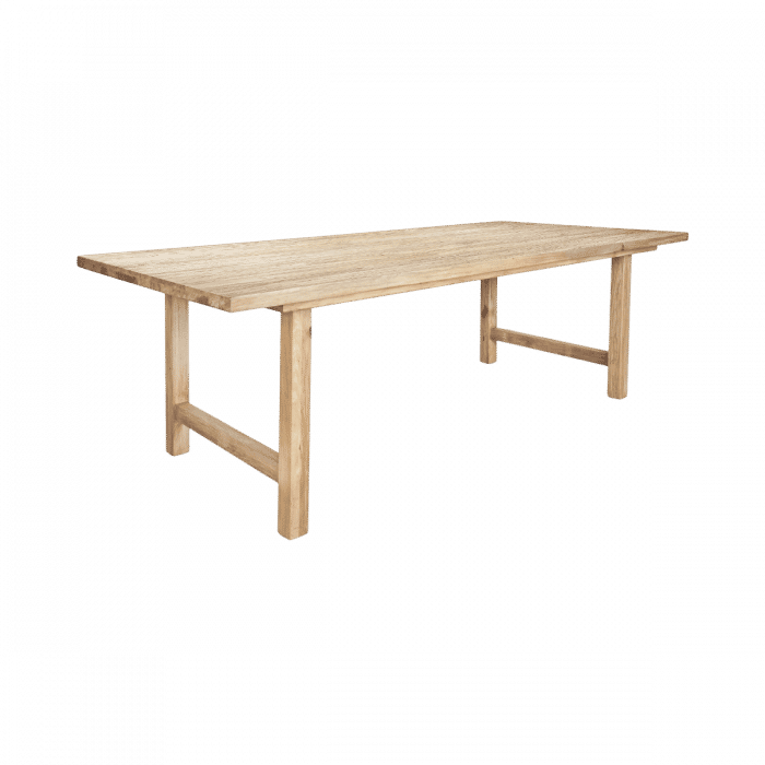 JOELLE PINEWOOD SQUARE DINING TABLE DISTRESSED NATURAL 120CM - MyChocolateWood