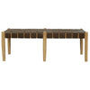 ELLIOT LEATHER SOLID MINDI TIMBER BENCH - NATURAL (Copy)