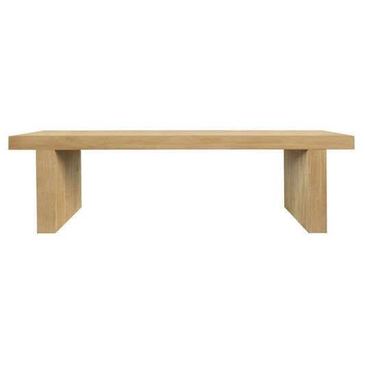 Brentwood Solid Mindi Timber Bench 150cm in Natural - Chocolate Wood