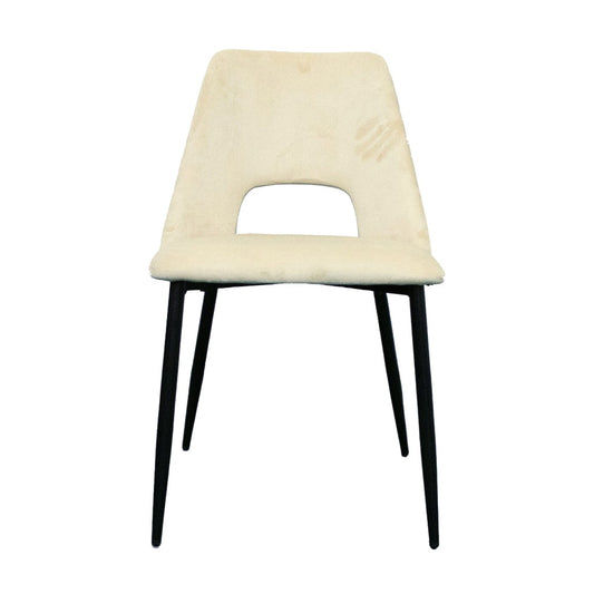 KRISTOF FABRIC DINING CHAIR - OATMEAL