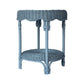WENGLOR OCEAN BLUE RATTAN ARMCHAIR ACCENT CHAIR/ LOUNGE CHAIR - MyChocolateWood