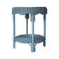 WENGLOR FOREST GREEN RATTAN SIDETABLE - MyChocolateWood