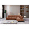 EMILIA FABRIC 3-SEATER SOFA WITH RHF CHAISE RUST COLOUR (Copy)