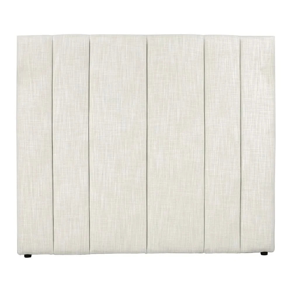 MILLICENT LINEN BED HEADBOARD OFF-WHITE QUEEN SIZE - MyChocolateWood