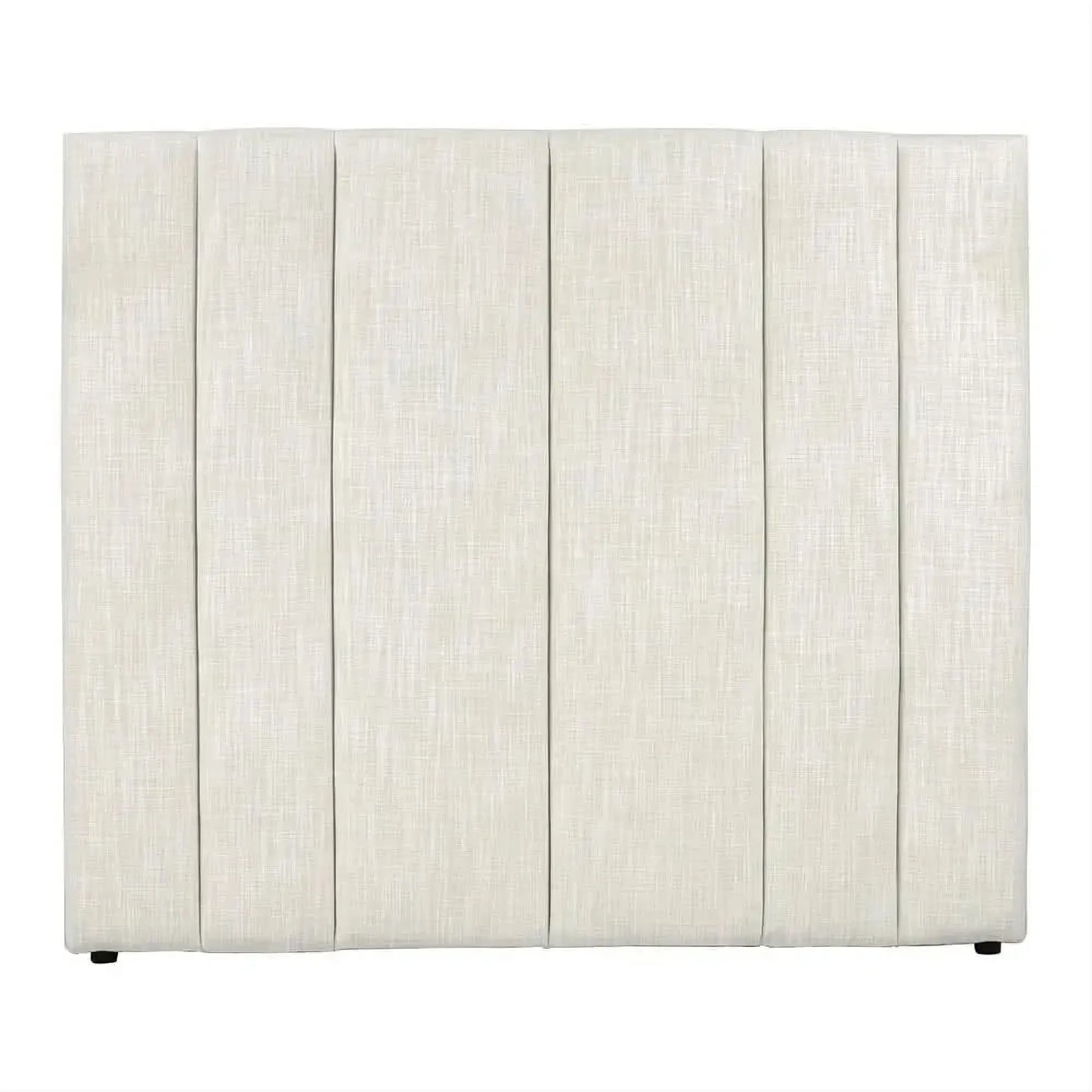 MILLICENT LINEN BED HEADBOARD OFF-WHITE QUEEN SIZE - MyChocolateWood