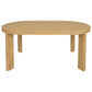 APOLLO SOLID MAHOGANY TIMBER OVAL DINING TABLE NATURAL (Copy) - MyChocolateWood