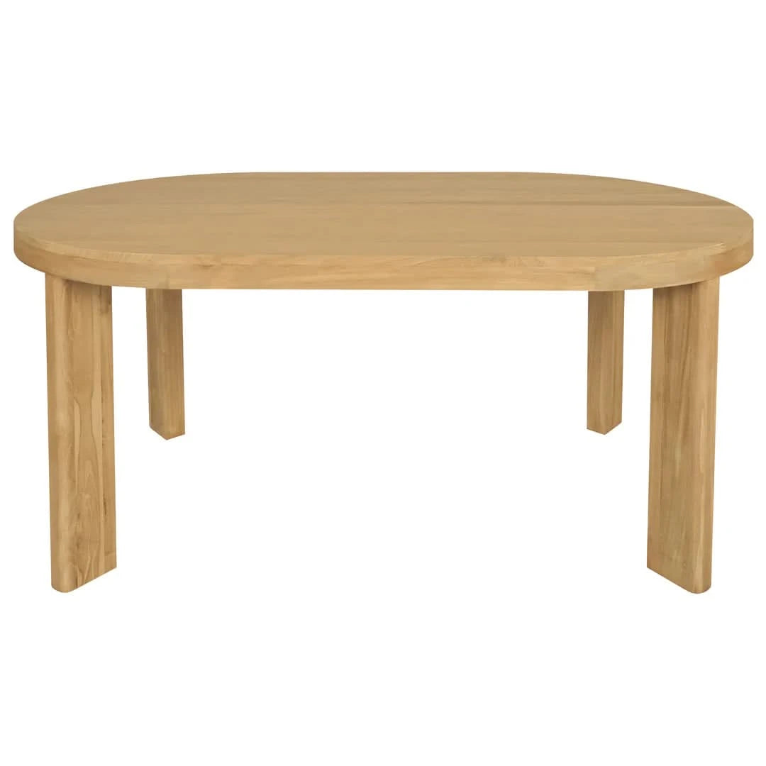 APOLLO SOLID MAHOGANY TIMBER OVAL DINING TABLE NATURAL (Copy) - MyChocolateWood