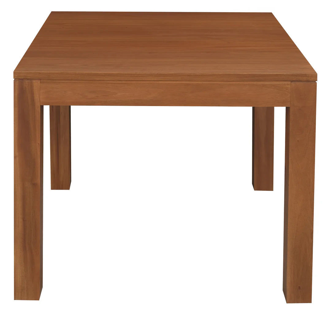 TANAKA SOLID MAHOGANY DINING TABLE IN LIGHT PECAN 90CM - MyChocolateWood