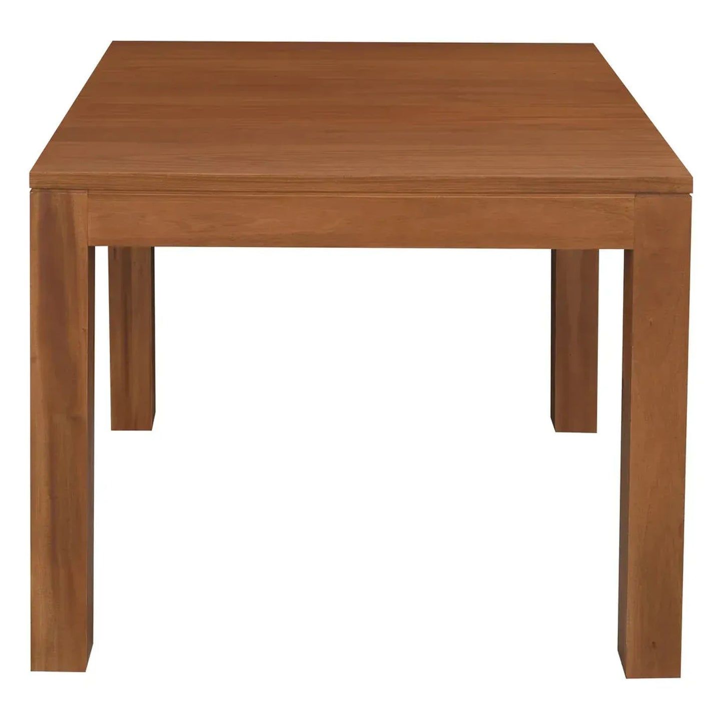 Tanaka Solid Mahogany Dining Table, 90cm in Light Pecan - Chocolate Wood