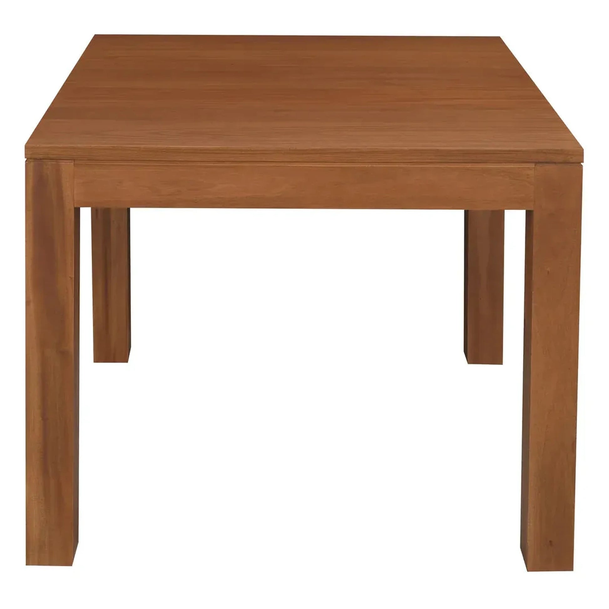 Tanaka Solid Mahogany Dining Table, 90cm in Light Pecan - Chocolate Wood