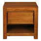 TANAKA SOLID MAHOGANY TIMBER BEDSIDE TABLE WITH 1 DRAWER IN LIGHT PECAN - MyChocolateWood