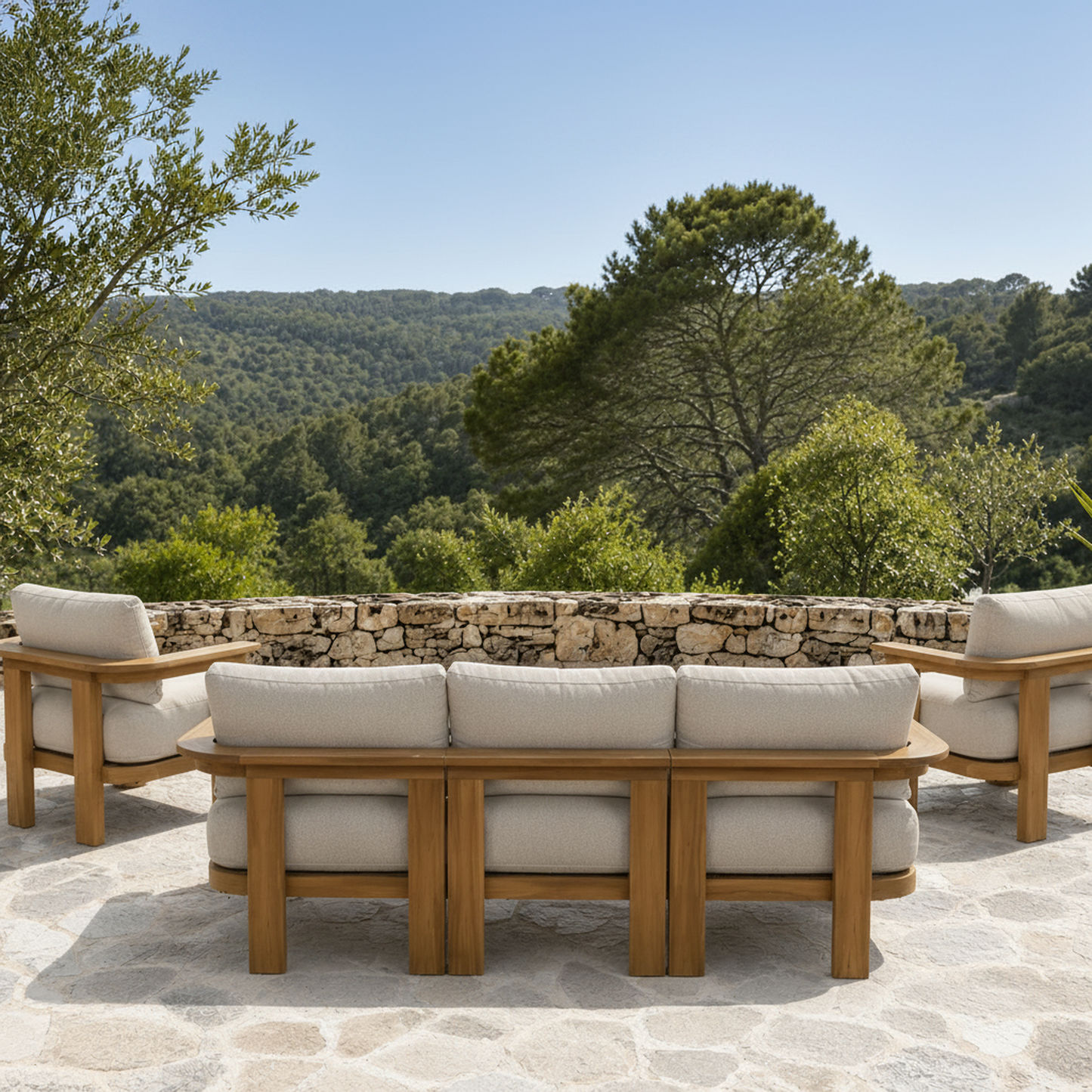 Merida 4-Piece Outdoor Lounge Setting
