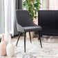 ERSKINE DINING CHAIR GREY CORDED FABRIC - MyChocolateWood