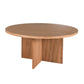 HAMILTON MANGO WOOD ROUND DINING TABLE NATURAL 160CM DIA.
