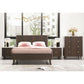 SEVERIN SOLID & VENEER MALAYSIAN HARDWOOD QUEEN BEDROOM SUITE: QUEEN BED, 2XBEDSIDES, TALLBOY WALNUT - MyChocolateWood