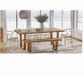 Stroud Dining Table 240cm with white chairs